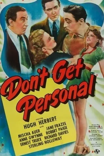 Póster de Don't Get Personal