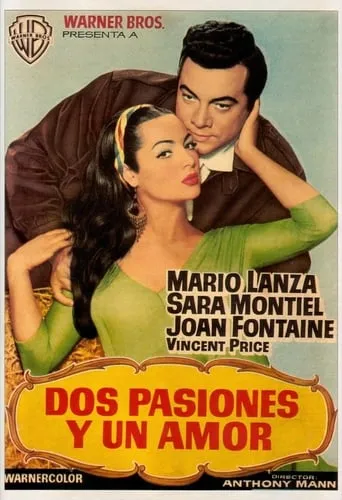 Póster de Dos pasiones y un amor (1956) con Sara Montiel como Juana Montes