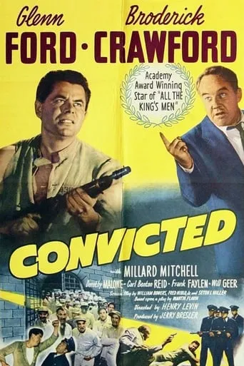 Póster de Drama en presidio (1950) con Broderick Crawford como George Knowland