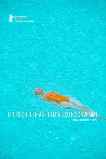 Póster de Ein Fisch, der auf dem Rücken schwimmt