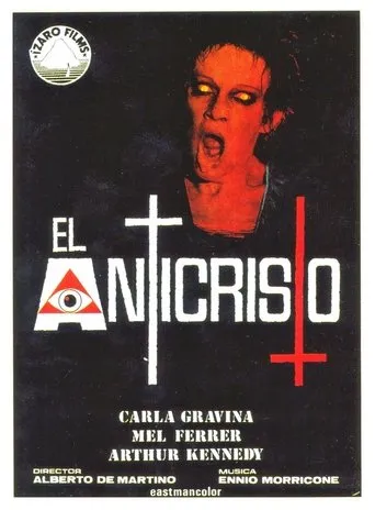 Póster de El anticristo (1974) con Anita Strindberg como Greta