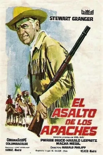 Póster de El asalto de los apaches (1965) con Macha Méril como Lizzy