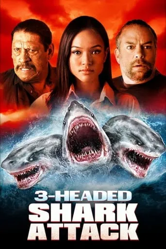 Póster de El ataque del tiburón de tres cabezas (2015) con Jaason Simmons como Dr. Nelson