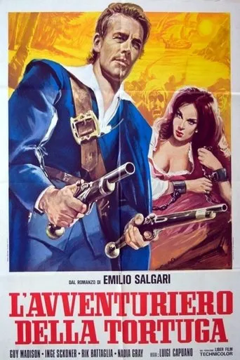 Póster de El aventurero de la tortuga (1965) con Nadia Gray como Doña Rosita