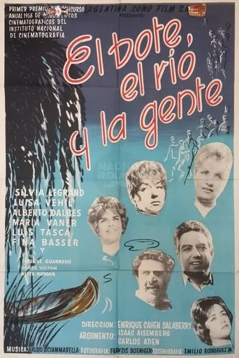 Póster de El bote, el río y la gente
