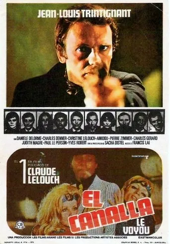 Póster de El canalla (1970) con Yves Robert como Commissioner