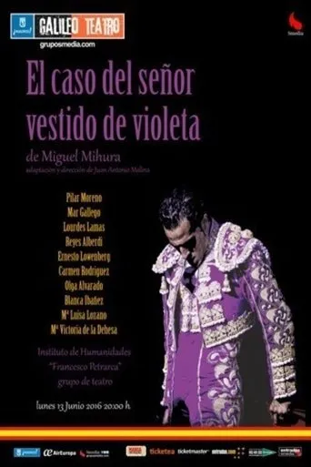 Póster de El caso del señor vestido de violeta