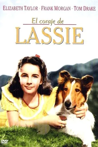 Póster de El coraje de Lassie (1946) con Mitchell Lewis como Gil Elson