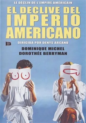 Póster de El declive del imperio americano (1986) con Yves Jacques como Claude