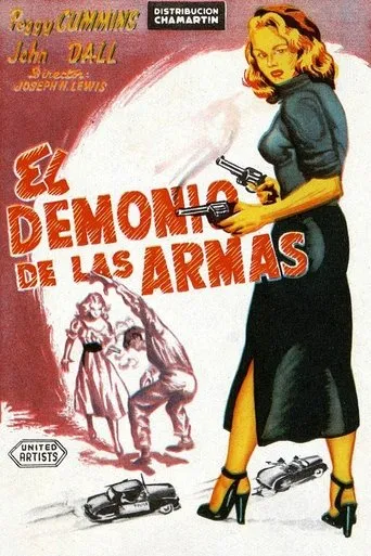 Póster de El demonio de las armas (1950) con Virginia Farmer como Miss Wynn