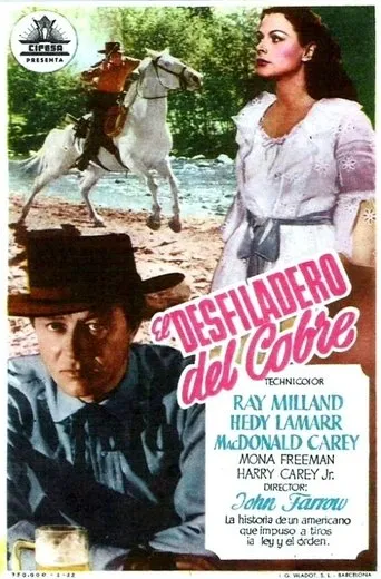 Póster de El desfiladero del cobre (1950) con Philip Van Zandt como Sheriff Wattling (as Philip van Zandt)