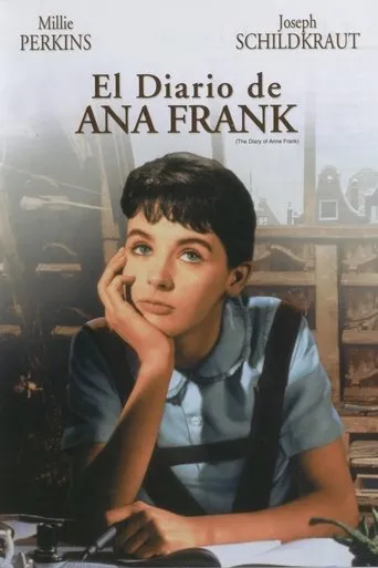 Póster de El diario de Ana Frank (1959) con Diane Baker como Margot Frank