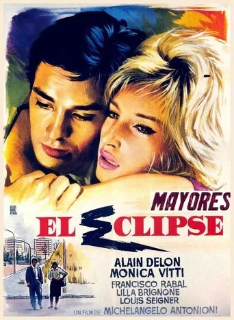 Póster de El eclipse (1962) con Monica Vitti como Vittoria