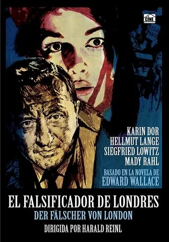 Póster de El falsificador de Londres (1961) con Karin Dor como Jane Clifton