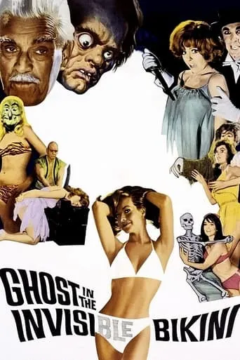 Póster de El fantasma del bikini invisible (1966) con Salli Sachse como Salli