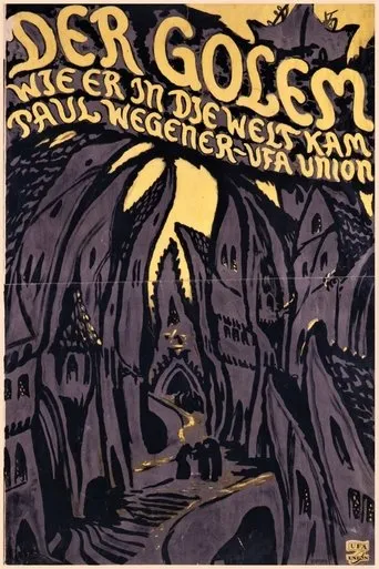 Póster de El Golem (1920) con Fritz Feld como Jester (uncredited)