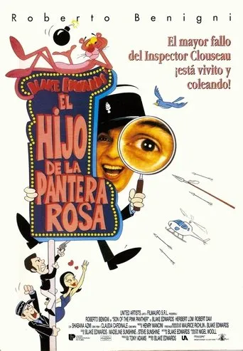 Póster de El hijo de la pantera rosa (1993) con Henry Goodman como Andre (anchorman)