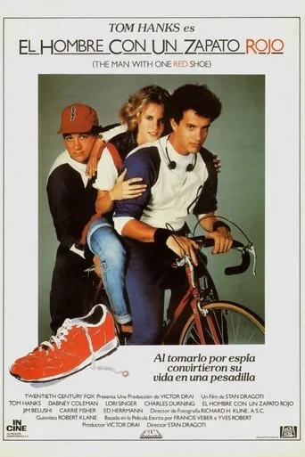 Póster de El hombre con un zapato rojo (1985) con Gerrit Graham como Carson