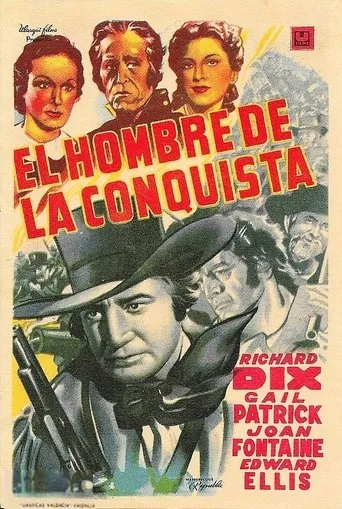 Póster de El hombre de la conquista (1939) con Ferris Taylor como Jonas Lea