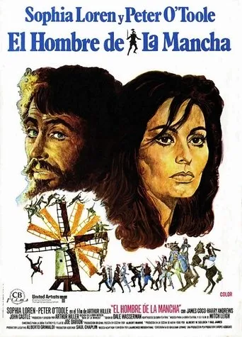 Póster de El hombre de La Mancha (1972) con John Castle como Sanson Carrasco / The Duke