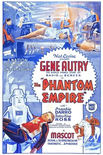 Póster de El imperio fantasma (1935) con Gene Autry como Gene Autry