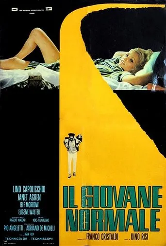 Póster de El joven normal (1969) con Pippo Franco como Claudio