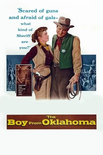 Póster de El muchacho de Oklahoma (1954) con Will Rogers Jr. como Sheriff Tom Brewster