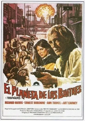 Póster de El planeta de los buitres (1979) con Richard Harris como Falk