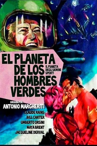 Póster de El planeta de los hombres verdes (1961) con Renzo Palmer como Barrington
