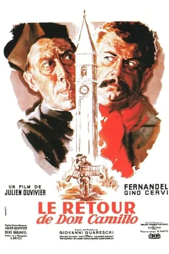 Póster de El Retorno De Don Camilo (1953) con Gino Cervi como Giuseppe "Peppone" Bottazzi