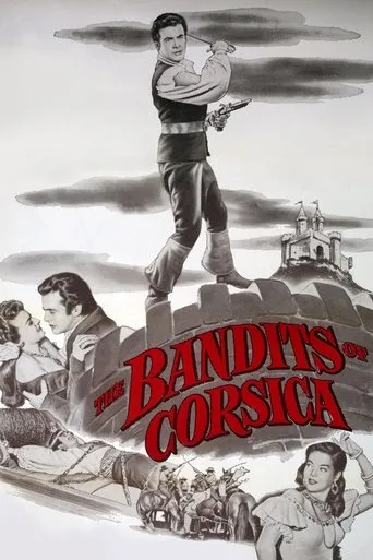 Póster de El retorno de los hermanos corsos (1953) con Clayton Moore como Ricardo