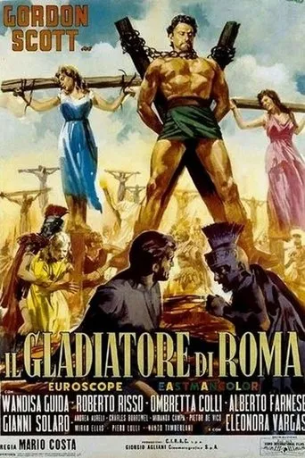 Póster de El retorno de Maciste (1962) con Roberto Risso como Valerio jr.