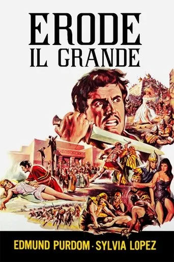 Póster de El rey cruel (Herodes, el rey cruel) (1959) con Camillo Pilotto como gran sacerdote