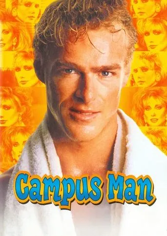 Póster de El rey del campus (1987) con Miles O'Keeffe como Cactus Jack