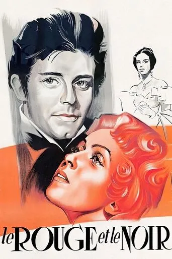 Póster de El rojo y el negro (1954) con Mirko Ellis como Norbert de La Mole