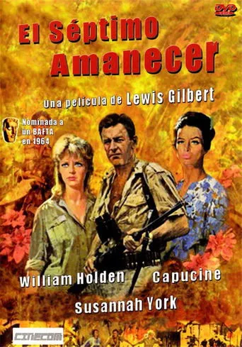 Póster de El séptimo amanecer (1964) con Sydney Tafler como Tom, Chief Petty Officer