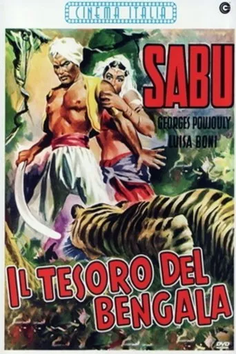 Póster de El tesoro de Bengala (1953) con Georges Poujouly como Tomby