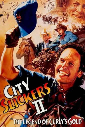 Póster de El tesoro de Curly (1994) con Billy Crystal como Mitch Robbins