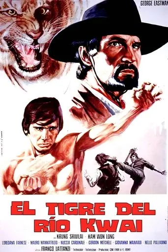 Póster de El tigre del río Kwai