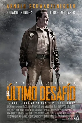Póster de El último desafío (2013) con Eduardo Noriega como Gabriel Cortez