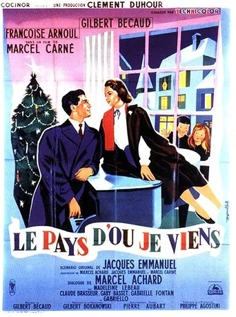 Póster de El vendedor de publicidad (1956) con Françoise Arnoul como Marinette Hardouin
