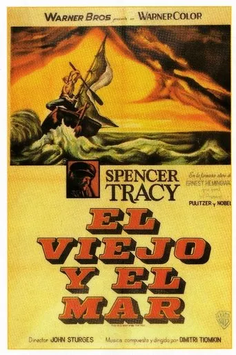 Póster de El viejo y el mar (1958) con Mauritz Hugo como Gambler (uncredited)