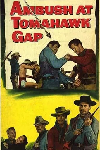 Póster de Emboscada en Tomahawk Gap (1953) con David Brian como Egan