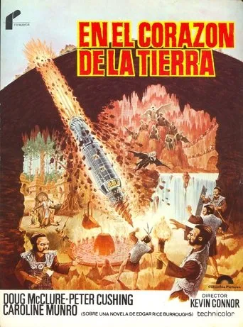 Póster de En el corazón de la tierra (1976) con Keith Barron como Dowsett