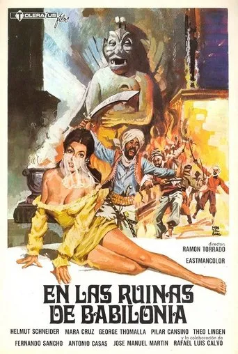 Póster de En las ruinas de Babilonia (1959) con Helmuth Schneider como Kara Ben Nemsi