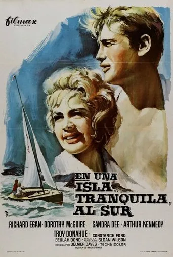 Póster de En una isla tranquila al sur (1959) con Sandra Dee como Molly Jorgenson
