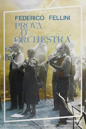 Póster de Ensayo de orquesta (1978) con Franco Javarone como Bass tuba player
