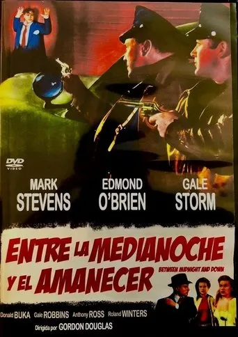 Póster de Entre la medianoche y el amanecer (1950) con Billy Gray como Peter J. 'Petey' Conklin (uncredited)