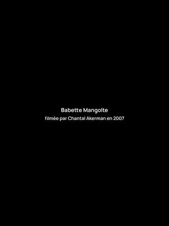 Póster de Entretien avec Babette Mangolte