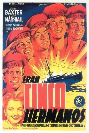 Póster de Eran cinco hermanos (1944) con Mary McCarty como Gladys (uncredited)